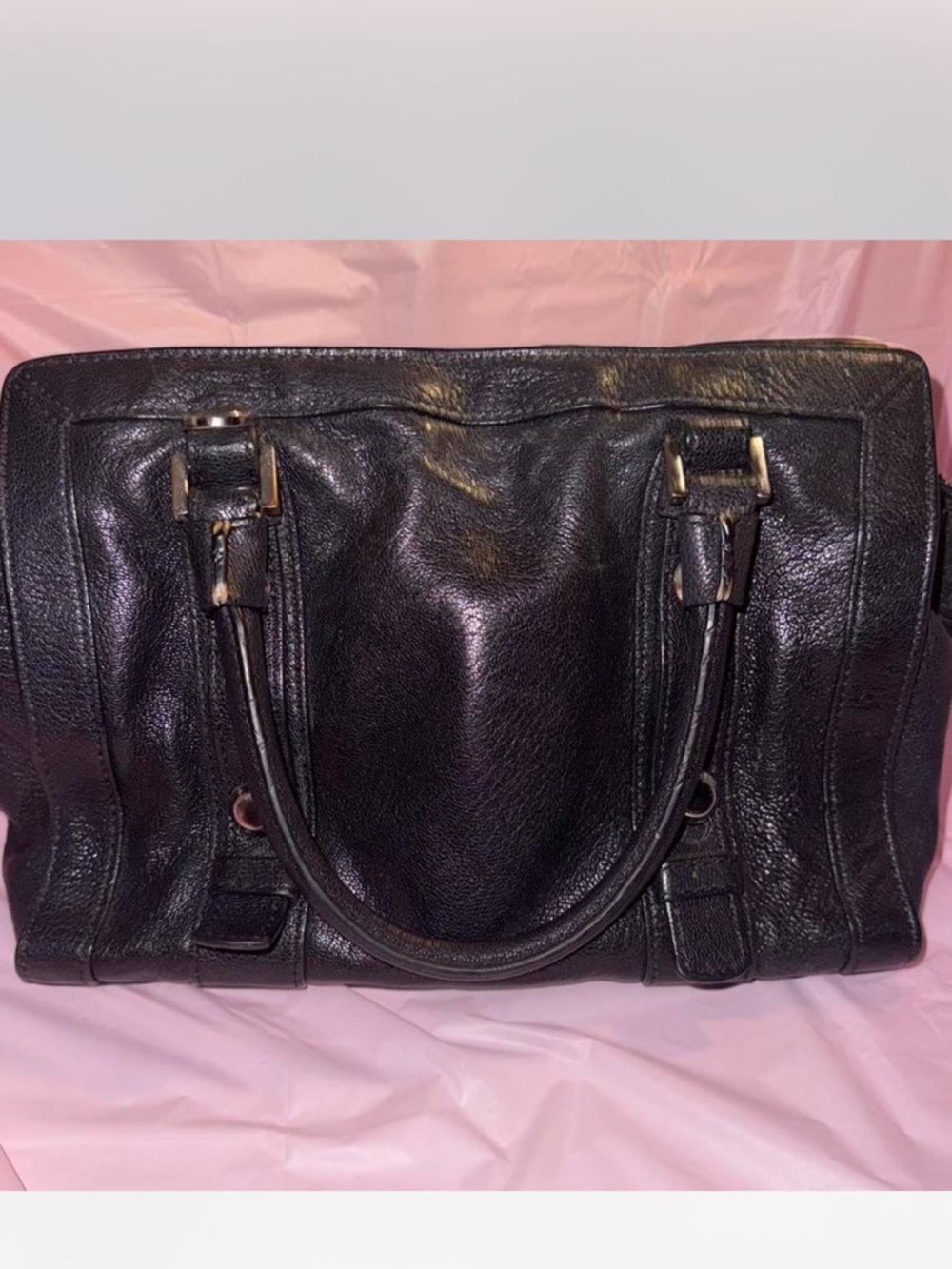 Michael Kors Black Leather Double-Handle Tote